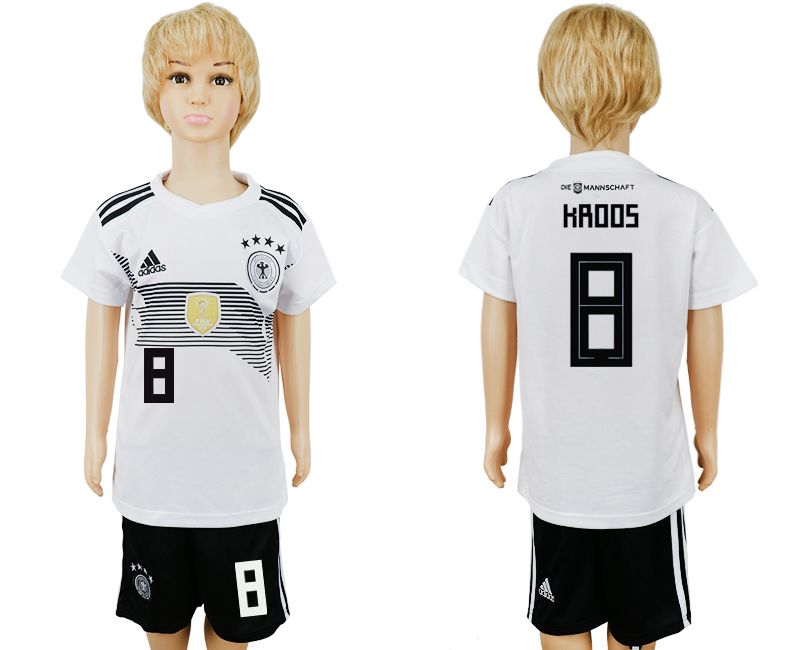 2018 maillot pour enfants GERMANY CHIRLDREN #8 KROOS